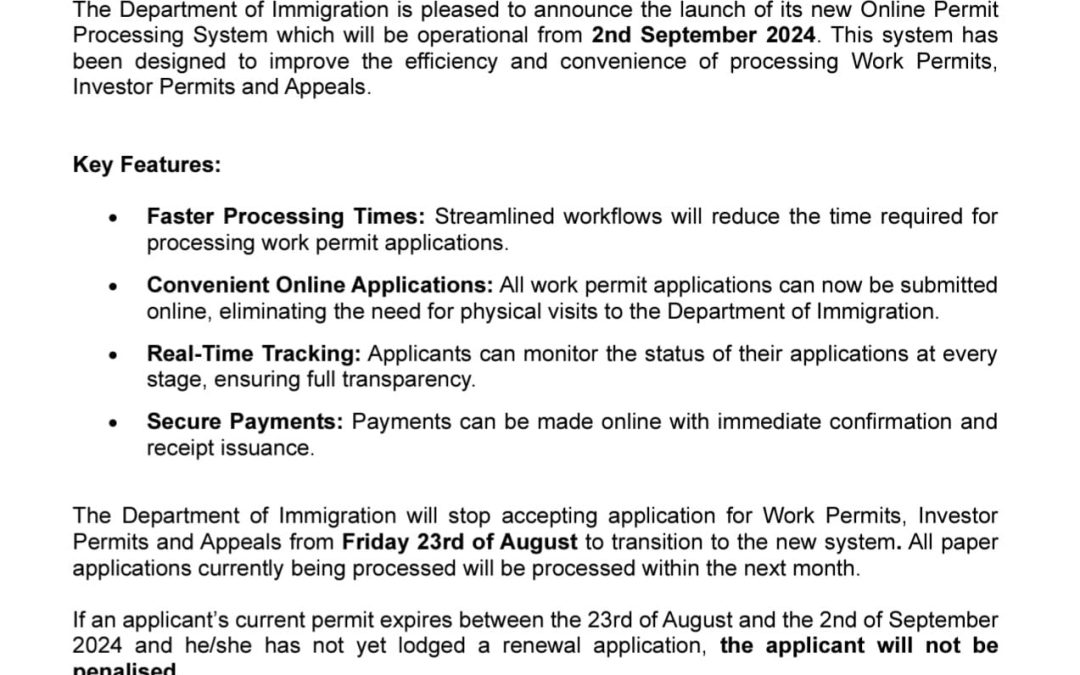 Online Permit Processing